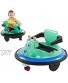 Bumper car for Kids,Ride-on Bumper Car Kids Toy Funny 12V Double Battery Electric Bumper Car,with Flash Lights Music Player & 360 Spin Powered Wheels,Fit for 1-3Years Kids Green