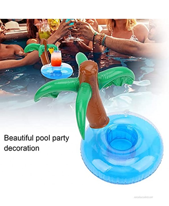 Haowecib Pool Drink Holder Stable and Practical Inflatable Drink Holder Cute with 12 Pcs for Swimming Pool or Beach Parties