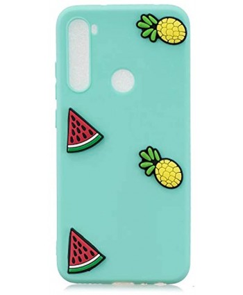 Soft TPU Case for Samsung Galaxy A21,3D Silicone Cover for Samsung Galaxy A21,Herzzer Candy Color Series Pineapple Watermelon Design Soft Gel Durable Slim Fit Rubber Bumper Case