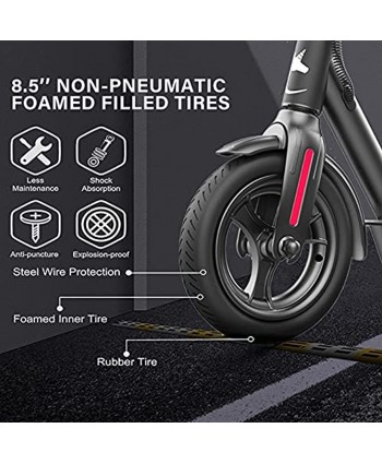 Electric Scooter for Adults,Powerful Max 600W Hub Motor & Max Speed 19 MPH 26 Miles Long Range 8.5" Care-Free Tires,Portable Folding Commuter Electric Scooter for Travel and Commuting