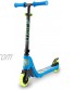 Flybar Aero Micro Kick Scooter for Kids Pro Design with 2 Electric LED Wheels Adjustable Handles Blue