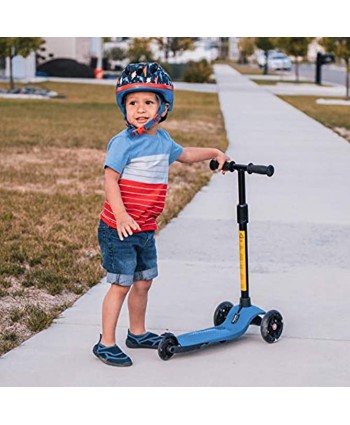 Hishine Kick Scooter for Kids with 3 Light up Wheels and Adjustable Height for 2-7 Years Old Ages Girls Boys Toddlers & Children,Lean to Steer 3 Wheel Scooters