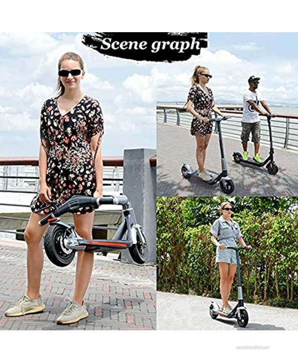 Mankeel Electric Scooter 500W Motor 10-inch Rubber Air Filled Tires Max Speed 17 MPH Max 22 Miles Range Foldable Adult Electric Scooter Suitable for Adults for Commuting and Outdoor Travel