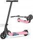 MIHOVER Electric Scooter for Kids Ages 6-12 Kick-Start Boost Kids Scooter Lightweight and Foldable 5" Tires UL Certified Best Gifts for Boys & Girls-Pink