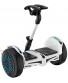 Smart Self Balancing Electric Scooter Bluetooth APP Management Scooter Electric with LED Lights Sport Mode and Easier to Ride Electric Scooter for All People Safety Upgrade White
