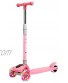 Toddler Scooter for Kids with Light up Wheels Adjustable Height Kids Scooters