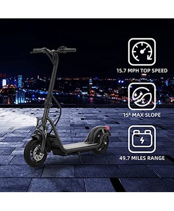 TOMOLOO Off-Road Electric Scooter,Up to 49.7 Miles&15.7MPH,Electric Kick Scooter for Adults,12" Pneumatic Tires,700W Motor Long-Range Battery,Foldable Commute E-Scooter with Triple Braking System