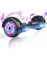YHR Hoverboard with Wireless Bluetooth Speaker Electric Self Balancing Scooter and LED Light Two-Flashing Wheel for Kids and Adult