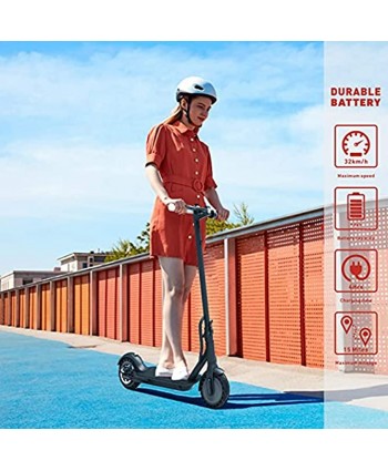 Yonos Electric Kick Scooter 8.5" Vacuum Tires 350W Motor 18 Miles Range & 18.6mph Speed Max LED Headlight & Display Portable Folding Easy Carry EBike for Adult UL Certified