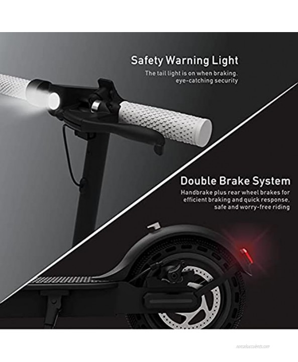 Yonos Electric Kick Scooter 8.5 Vacuum Tires 350W Motor 18 Miles Range & 18.6mph Speed Max LED Headlight & Display Portable Folding Easy Carry EBike for Adult UL Certified