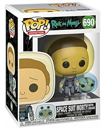 Funko Pop! Animation: Rick and Morty Space Suit Morty with Snake 3.75 inches