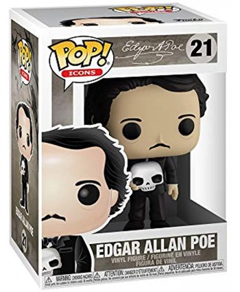 Funko Pop! Icons: Edgar Allan Poe w  Skull 3.75 inches