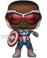 Funko Pop! Marvel: Falcon and The Winter Soldier Captain America Sam Wilson with Shield Year of The Shield  Exclusive