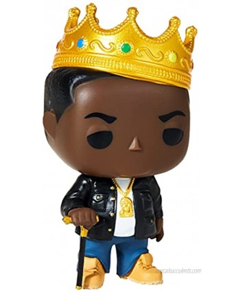 Funko Pop Rocks: Music Notorious B.I.G. with Crown Collectible Figure Multicolor Standard