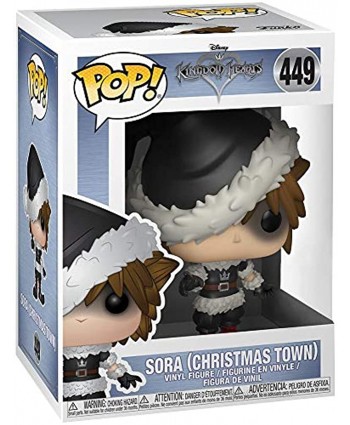 Pop Kingdom Hearts Christmas Town Sora Exclusive Vinyl Figure