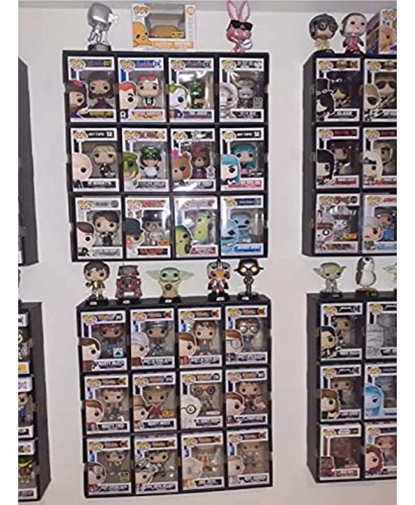 3 Row Vinyl Collectible Figure Display for 12 Funko Pops or Sodas 3 Pack