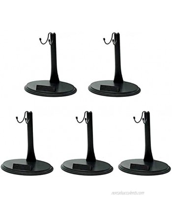 5 Pcs 12 inch Dolls Stand Holder Plastic Action Figure Stand 1 6 Scape U Shape Action Figures Base Display Stand for Sideshow Figures Black