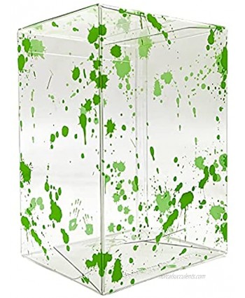 ATV Store Premium Plastic Protectors Vinyl Display Box Cases 4" Green BLOODSPLATTERED Thickness 0.50MM Pack of 10