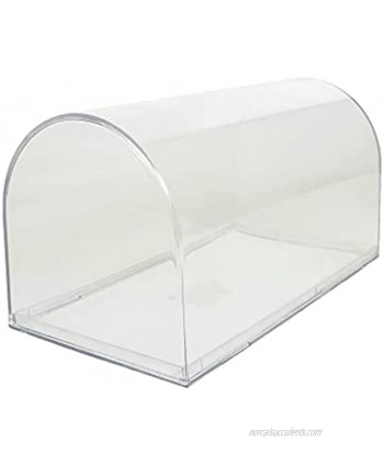 Clear Rounded Plastic Display Case 8"x4"x4"