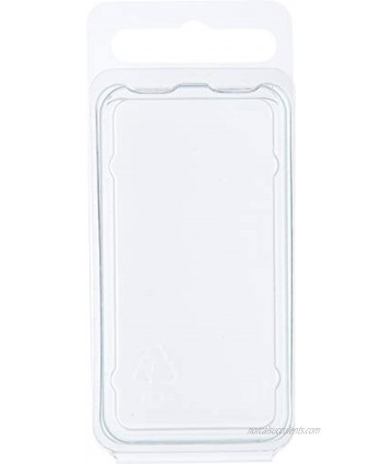 Collecting Warehouse Clear Plastic Clamshell Package Storage Container 2.375" H x 1.25" W x 0.5" D Pack of 100