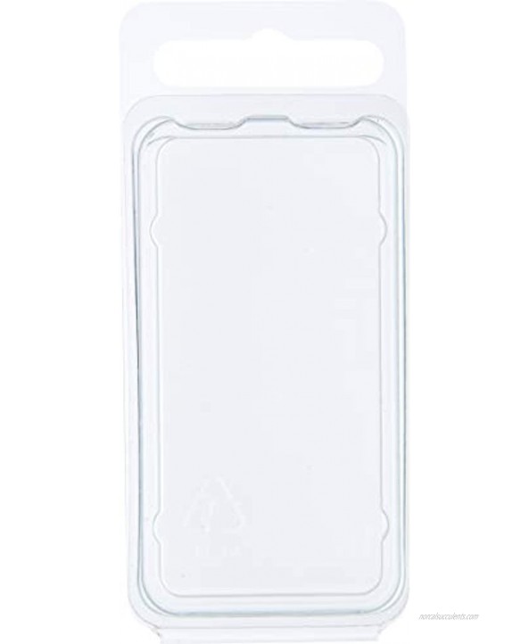 Collecting Warehouse Clear Plastic Clamshell Package Storage Container 2.375 H x 1.25 W x 0.5 D Pack of 100