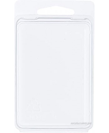 Collecting Warehouse Clear Plastic Clamshell Package Storage Container 3.125" H x 2.0625" W 0.9375" D Pack of 25