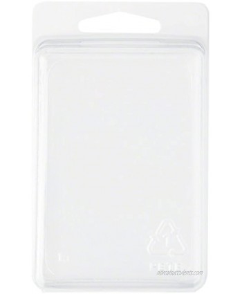 Collecting Warehouse Clear Plastic Clamshell Package Storage Container 3.38" H x 2.38" W x 1.25" D Pack of 100