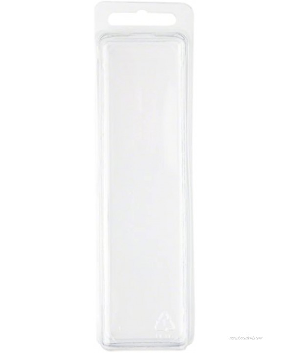Collecting Warehouse Clear Plastic Clamshell Package Storage Container 5.5 H x 1.5 W x 1.25 D Pack of 100