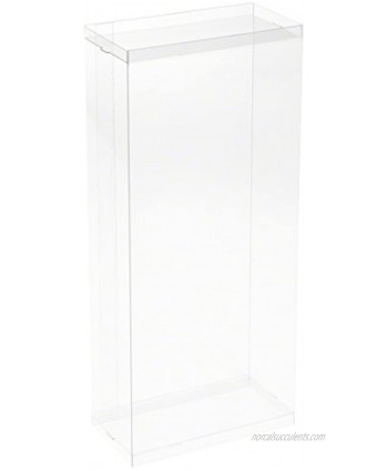 DollSafe Clear Folding Display Box for Extra Large 11-12 inch Dolls and Action Figures 6" W x 3" D x 13" H Pack of 2