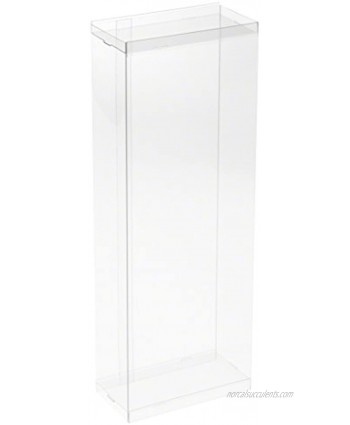 DollSafe Clear Folding Display Box for Large 11-12 inch Dolls and Action Figures 5" W x 2.5" D x 13" H Pack of 2