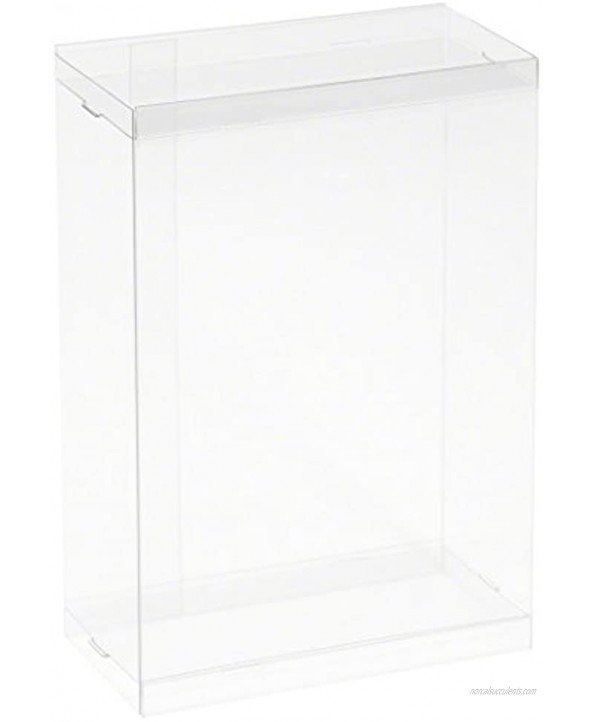 DollSafe Clear Folding Display Box for Large 5-6 inch Dolls and Action Figures 5 W x 2.5 D x 6.5 H Pack of 2