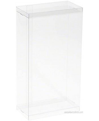 DollSafe Clear Folding Display Box for Large 7-8 inch Dolls and Action Figures 5" W x 2.5" D x 8.5" H