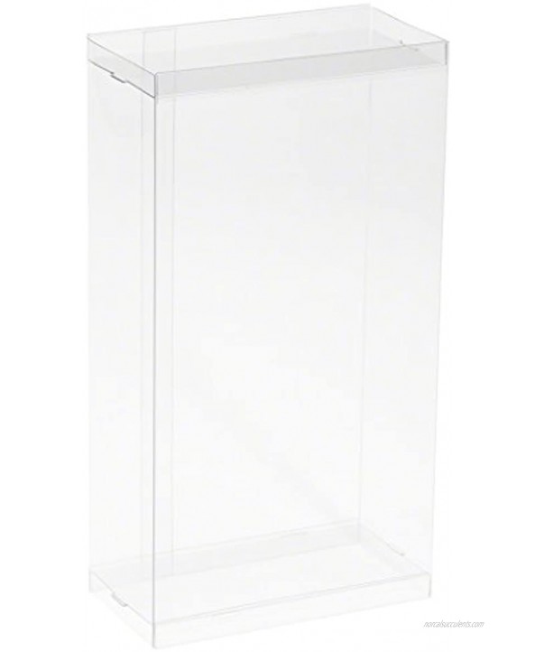 DollSafe Clear Folding Display Box for Large 7-8 inch Dolls and Action Figures 5 W x 2.5 D x 8.5 H