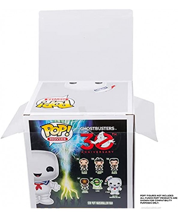 EVORETRO Display Case Protector for Funko Pop Rides Pop + Vehicle Protectors Clear Plastic | Acid-Free Case |Protective Cases Fit All Standard Vinyl Figures | Scratch Resistant Boxes for 10 Pack