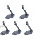 Migaven 5PCS Universal Adjustable Assembly Action Figure Doll Model Support Display Stand Holder Base Bracket Compatible with RG HG SD BB Gundam 1 144 Toy Gray