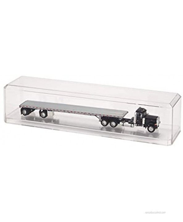 Pioneer Plastics Clear Acrylic Display Case for 1:64 Scale Trucks 15.625 x 3.5 x 3 Pack of 2