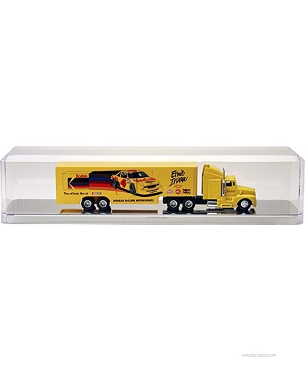 Pioneer Plastics Clear Acrylic Display Case for 1:64 Scale Trucks Mirrored 15.625 x 3.5 x 3 Pack of 2