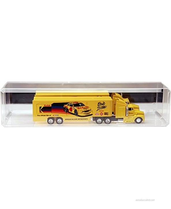 Pioneer Plastics Clear Acrylic Display Case for 1:64 Scale Trucks Mirrored 15.625 x 3.5 x 3 Pack of 2