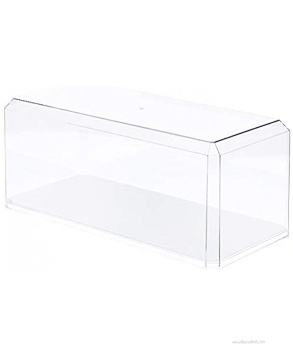 Pioneer Plastics Clear Acrylic Display Case for Large 1:18 Scale Cars Mirrored 15.5 x 7 x 6