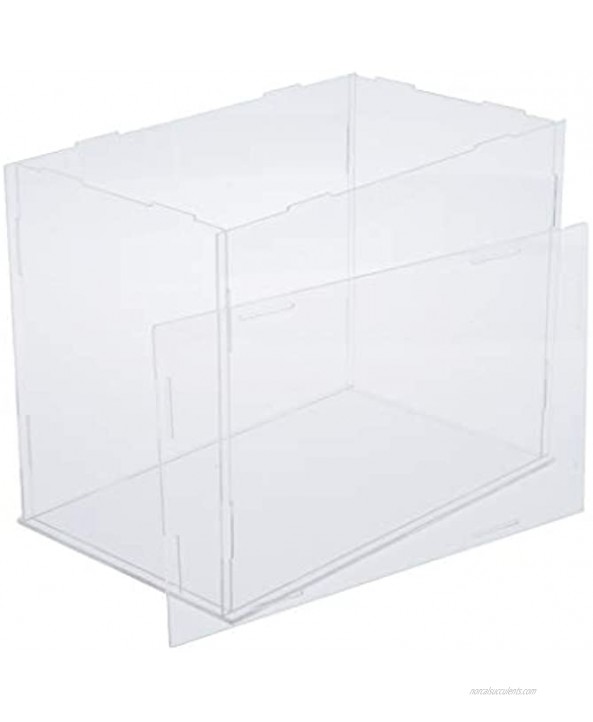Tongina Acrylic Transparent Box Dustproof Container Toy Display Box 30x20x15cm Transparent