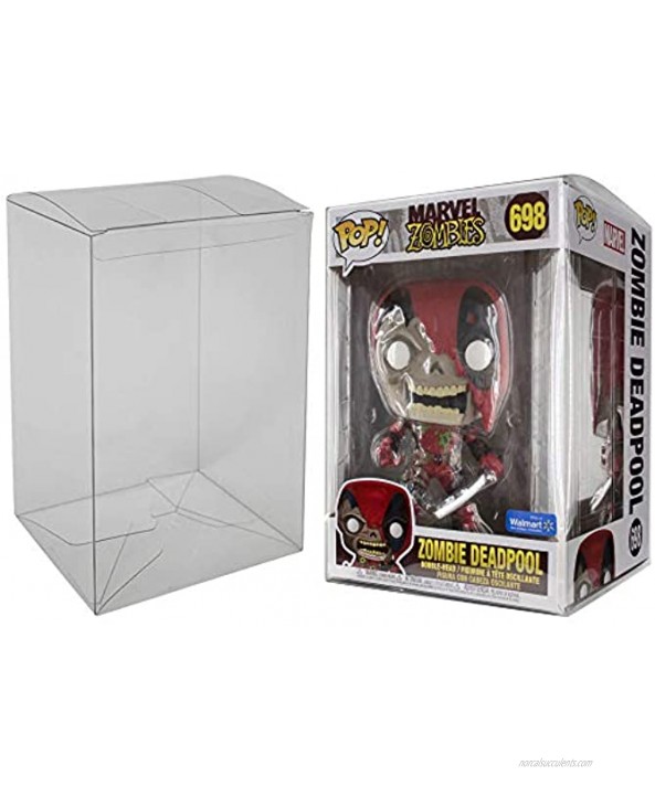 Viturio Plastic Box Protector Cases Compatible With Funko Pop! 10 Inch Vinyl 2 Pack Clear .50mm Thick