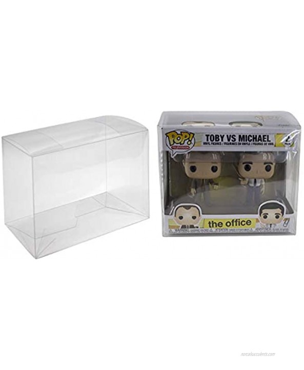 Viturio Plastic Box Protector Cases Compatible with Funko Pop! 2-Pack and VYNL Figures Clear .50mm 10 Pack