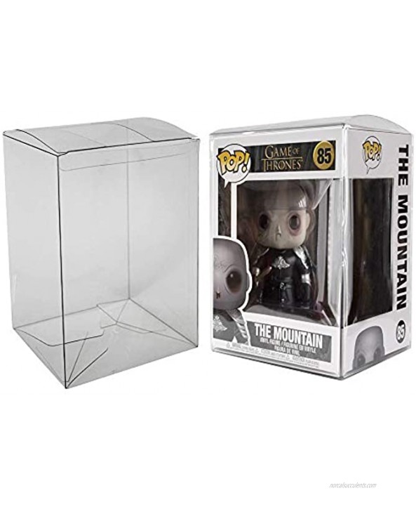 Viturio Plastic Box Protector Cases Compatible with Funko Pop! 6 Inch Vinyl 10 Pack Clear .50mm Thick