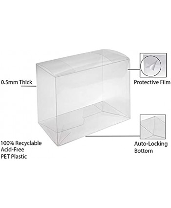 Viturio Pop Protector Cases Compatible with Funko Pop! Albums Vinyl Figures .50mm Thick 2 Pack