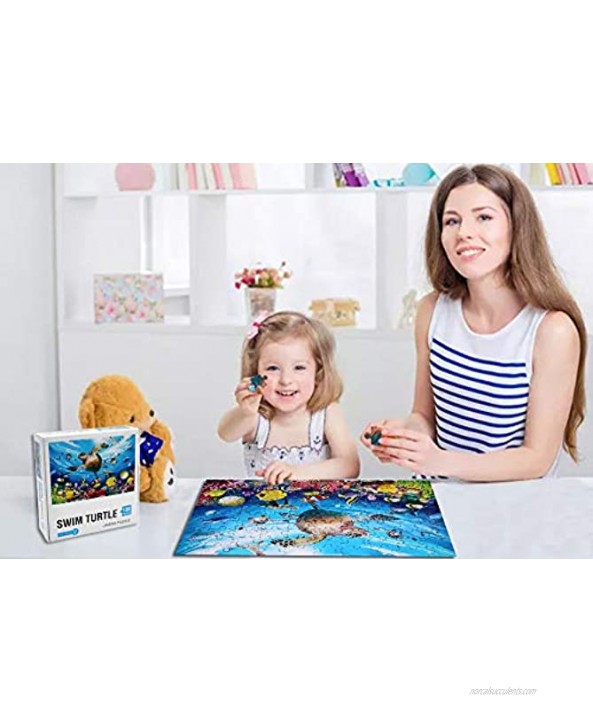 100 Piece Jigsaw Puzzles for Kids 4-8 Puzzles for Toddler Ocean Puzzle Children Learning Preschool Educational Puzzles Toys for Boys and Girls