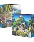2-Pack of 1000-Piece Jigsaw Puzzles for Adults Families and Kids Ages 8 and up Daffodils and Hidden Village
