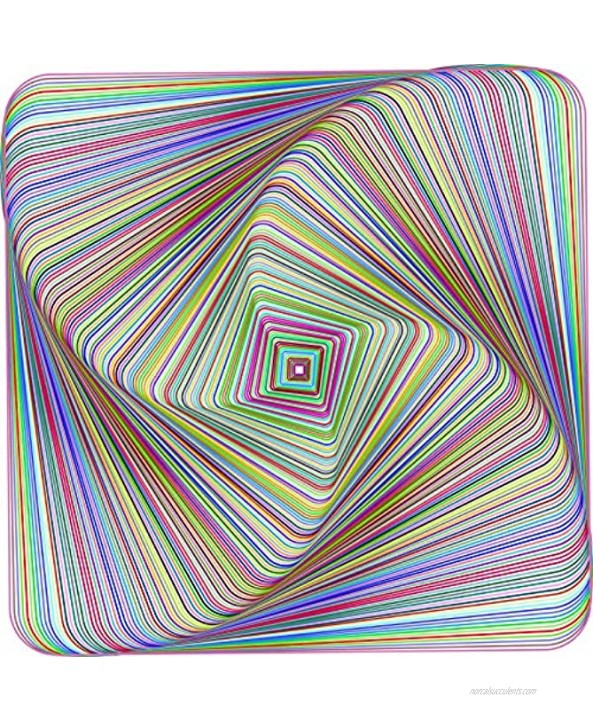 Bgraamiens Puzzle-Twisted 3D Colorful squares-1000 Pieces Square Puzzle Color Challenge Jigsaw Puzzles for Adults and Kids