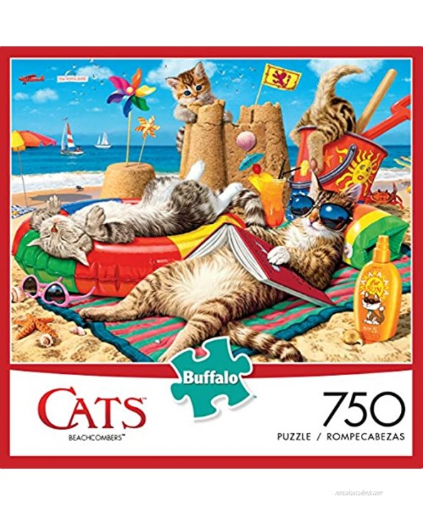 Buffalo Games Beachcombers 750 Piece Jigsaw Puzzle Multicolor 24L X 18W