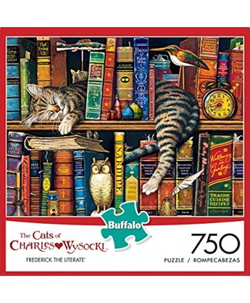 Buffalo Games Charles Wysocki Frederick the Literate 750 Piece Jigsaw Puzzle Multicolor 24"L X 18"W