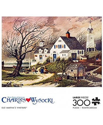 Buffalo Games Charles Wysocki Old Martha's Vineyard 300 Large Piece Jigsaw Puzzle
